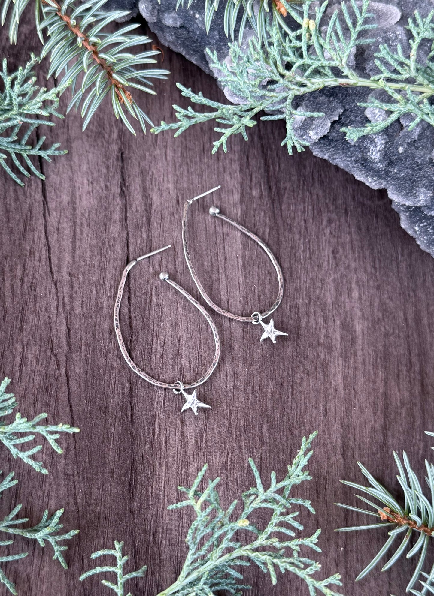 MTO Starlit Hoop Earrings