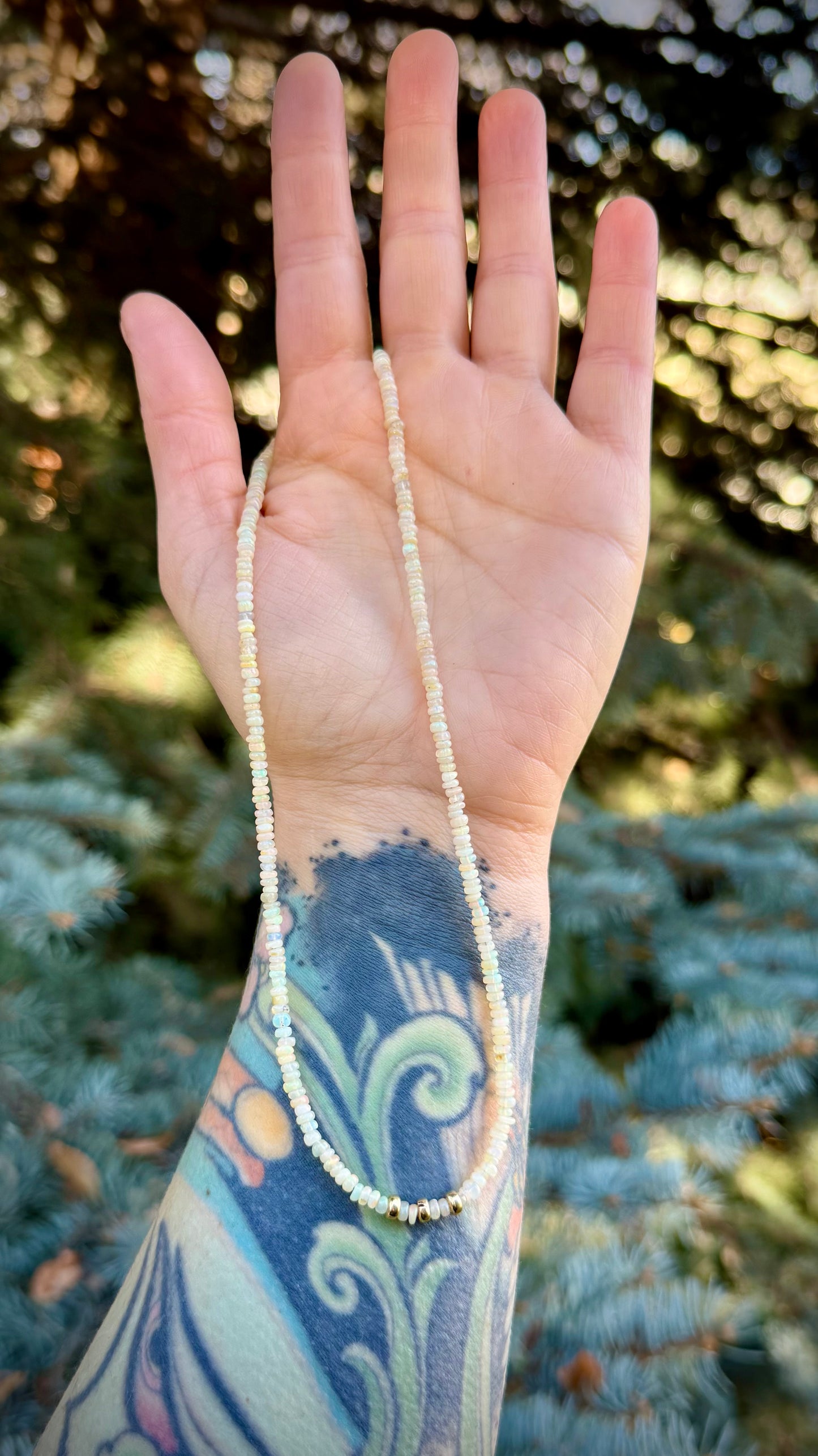 Ethiopian Opal Glow Necklace | 16"