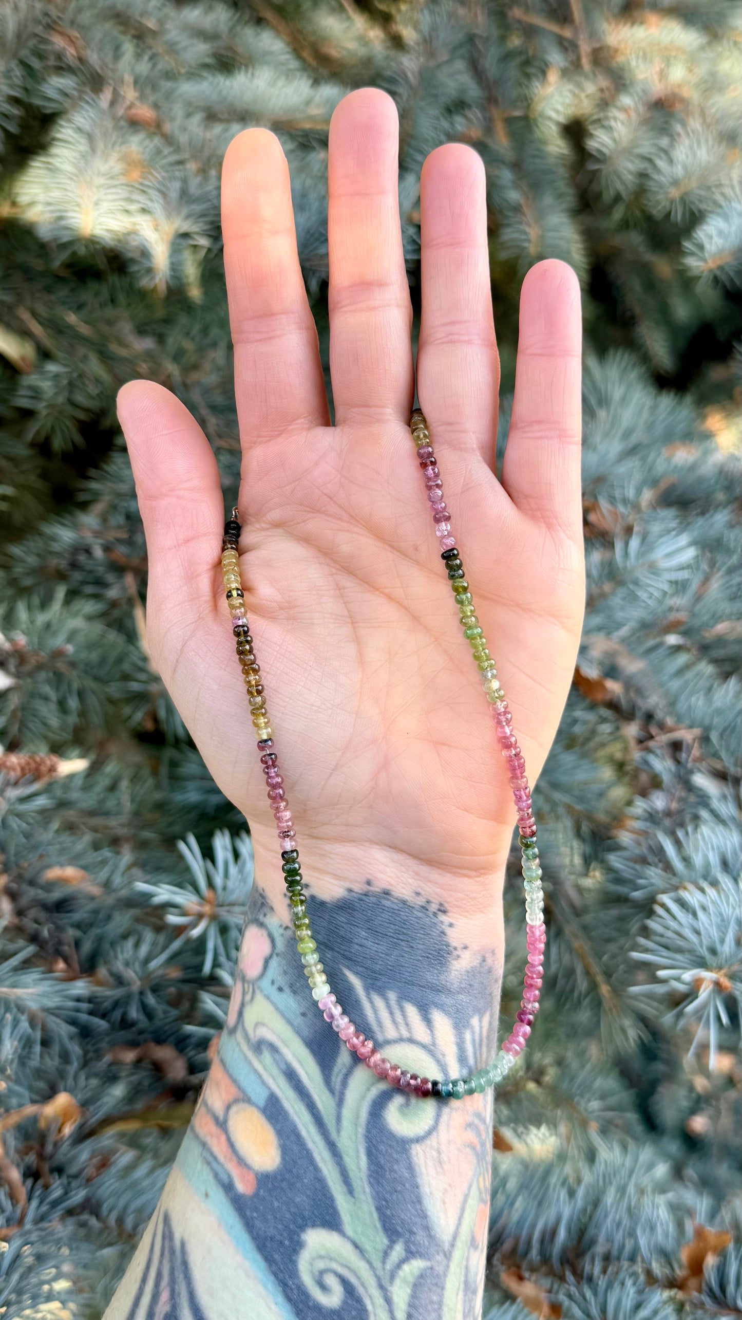 Rainbow Tourmaline Dream Necklace