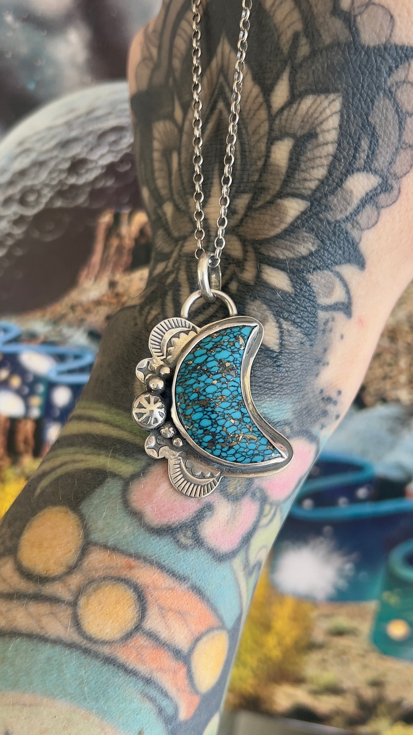 Mojave Moon Pendant & 18" Chain