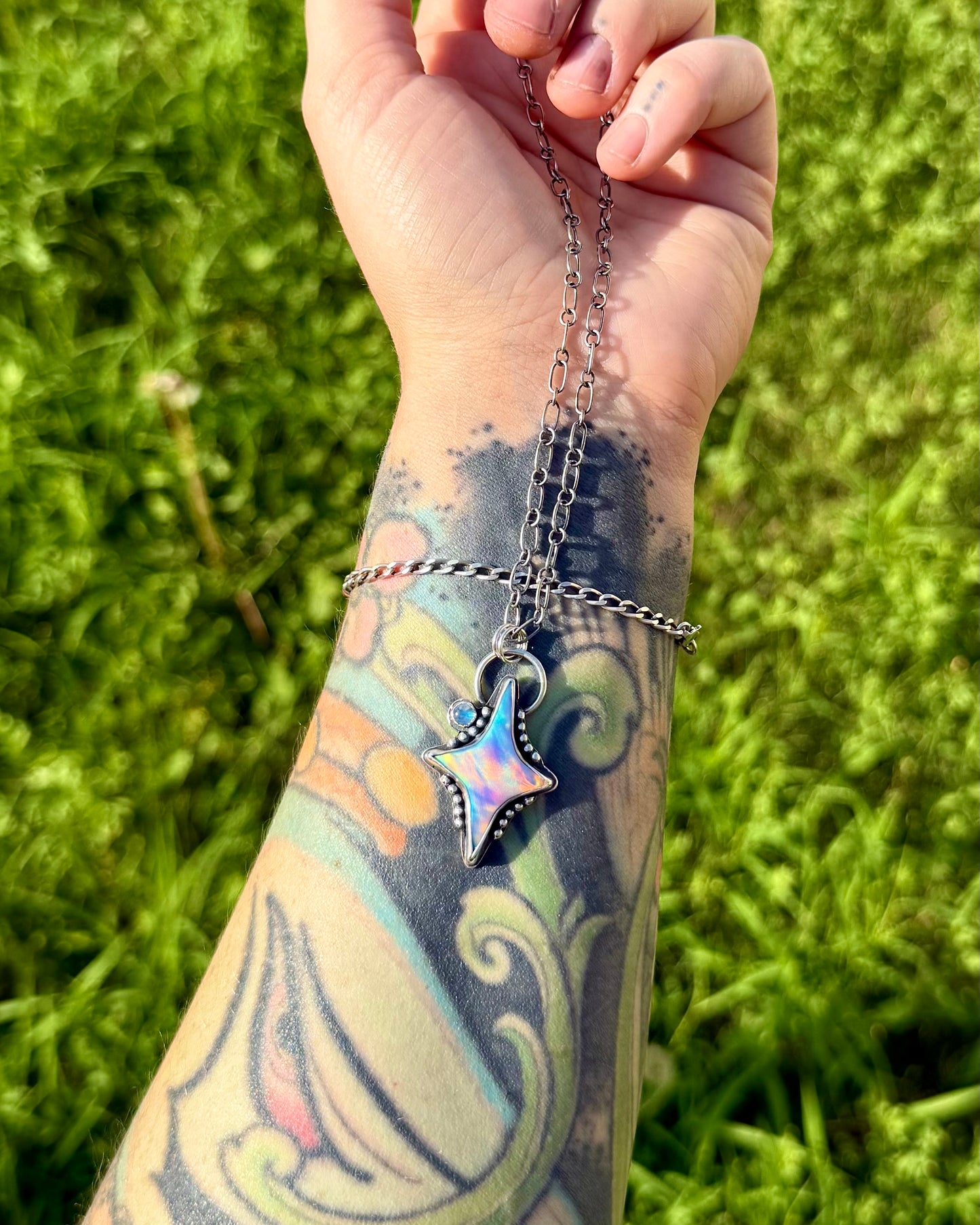 Twilight Pendant | Aurora Opal & Moonstone