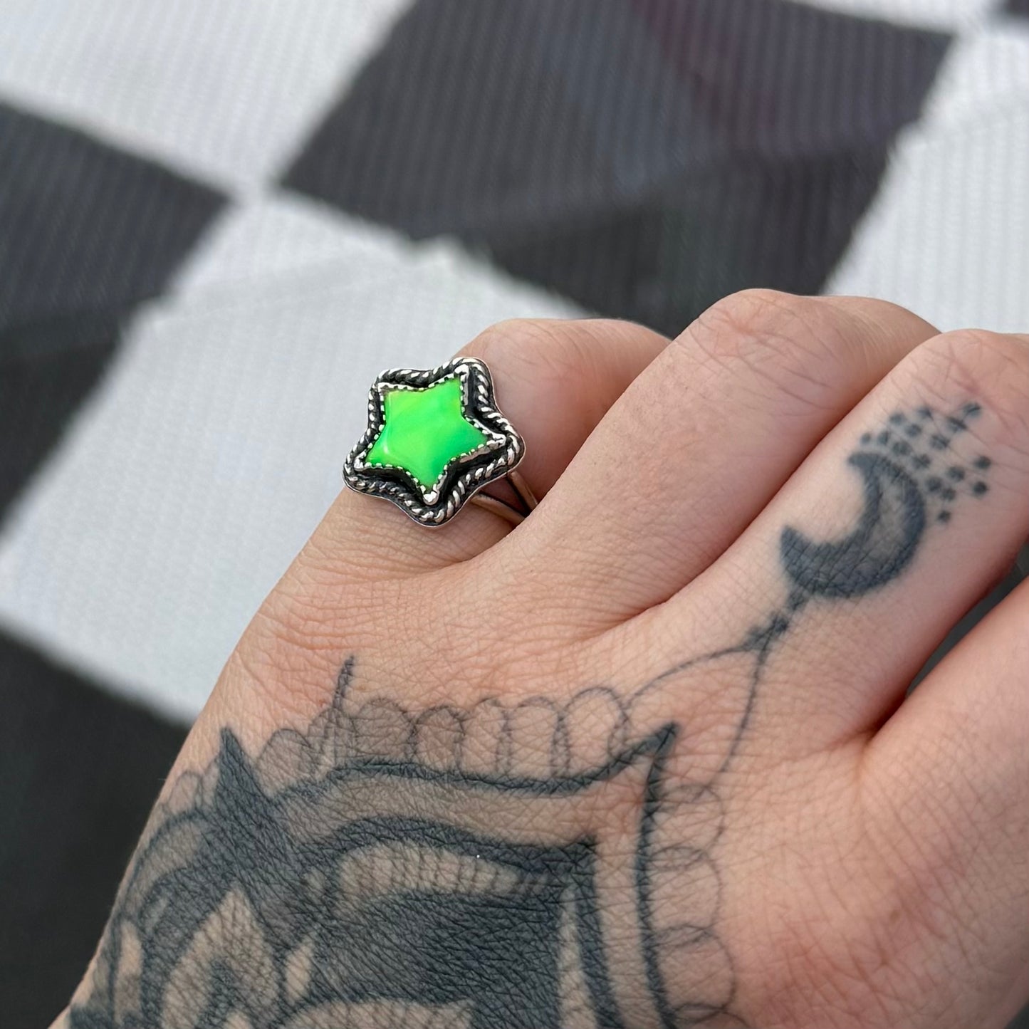 Aurora Opal Size 5 Star Ring