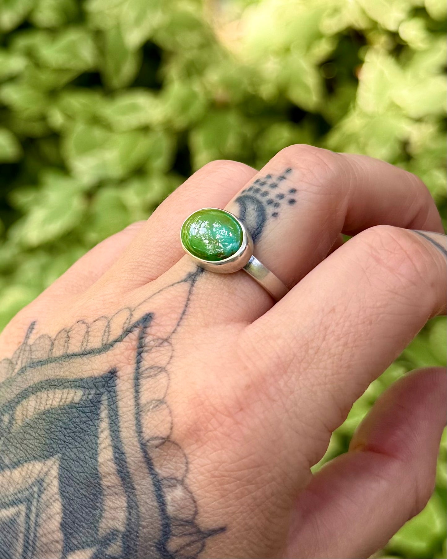 Sonoran Gold Turquoise Ring - Size 8.5