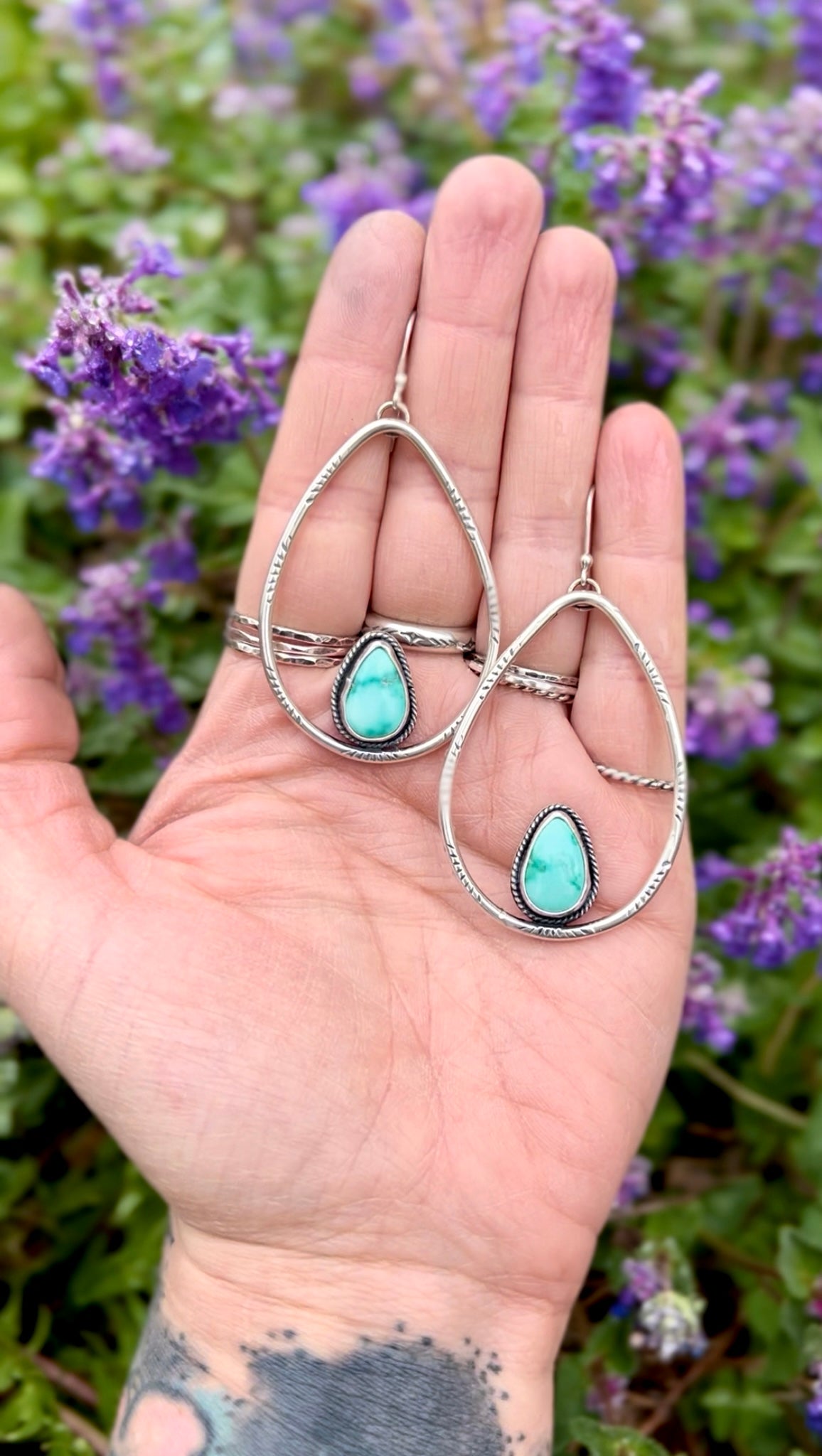 Sierra Bella Turquoise Hoop Earrings