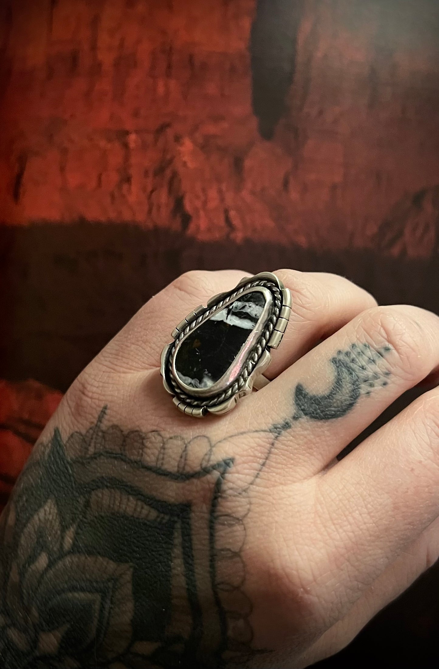 White Buffalo Statement Ring | Size 6.5