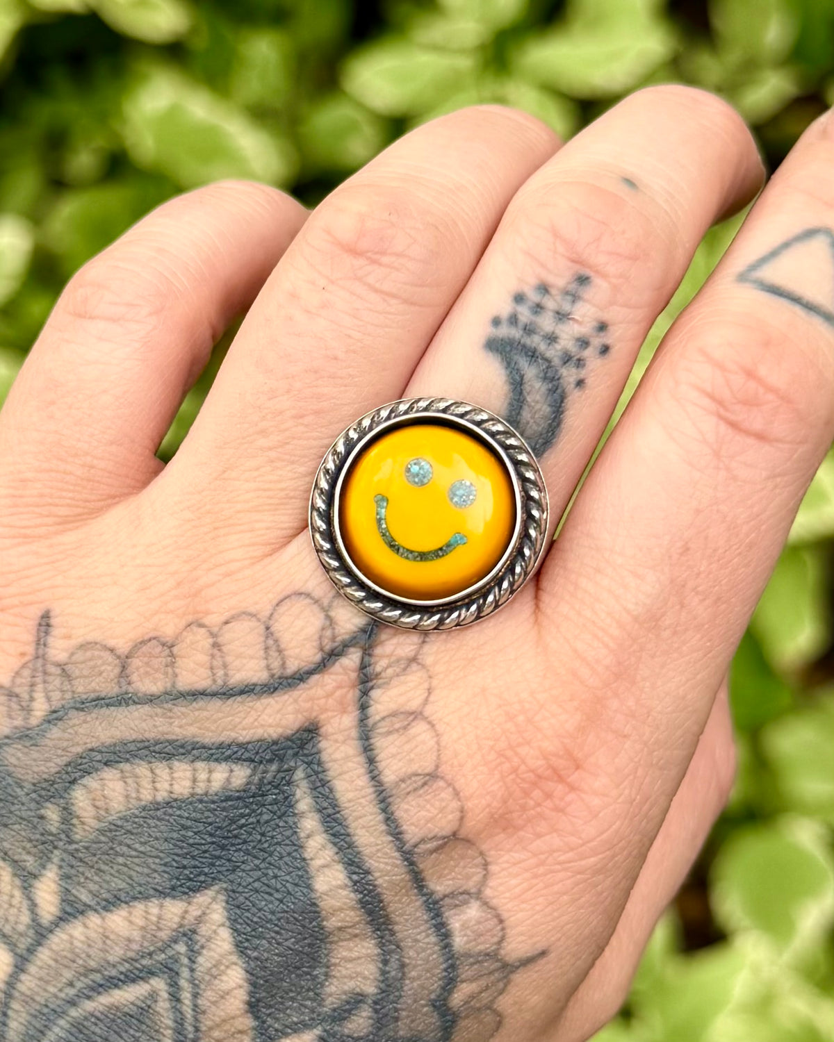 Smiley Face Ring or Necklace — Made to Order #3