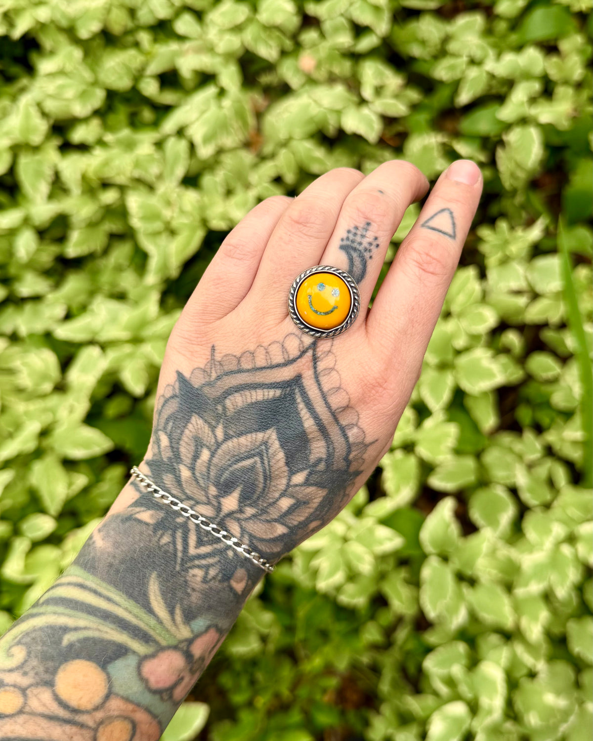 Smiley Face Ring or Necklace — Made to Order #2