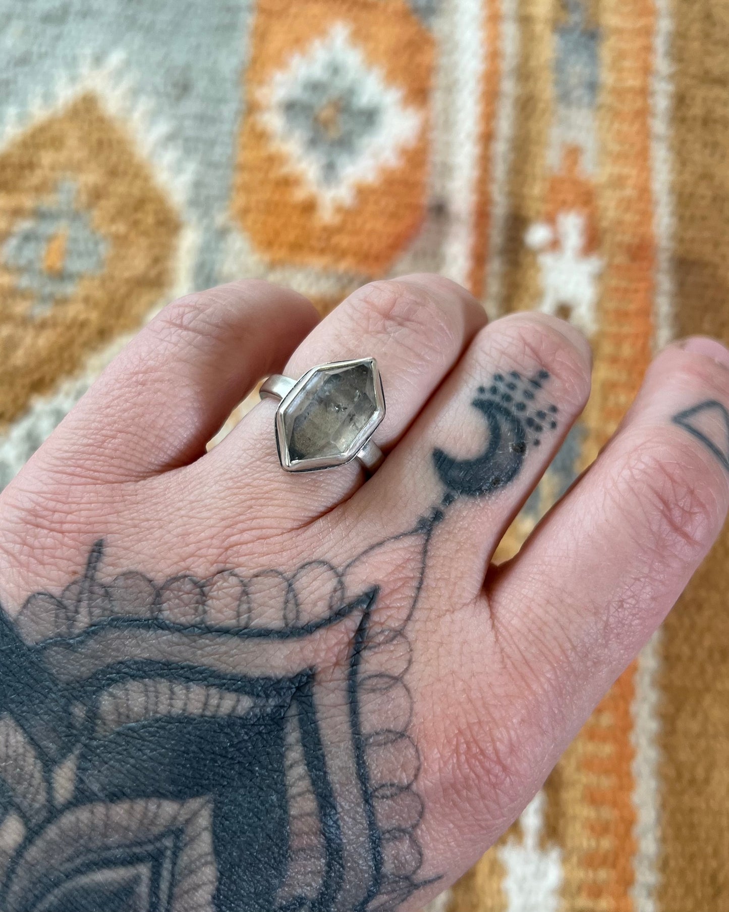 Tibetan Quartz Ring | Size 7