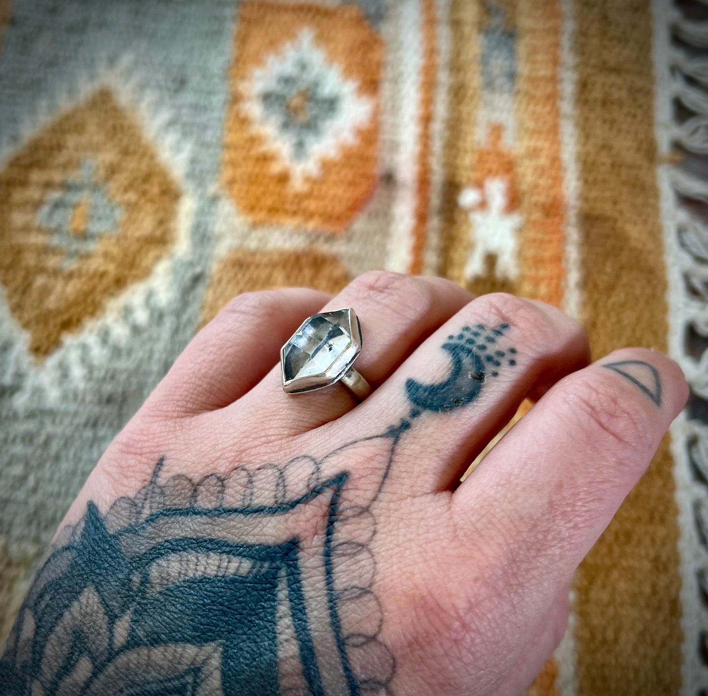 Tibetan Quartz Ring | Size 7