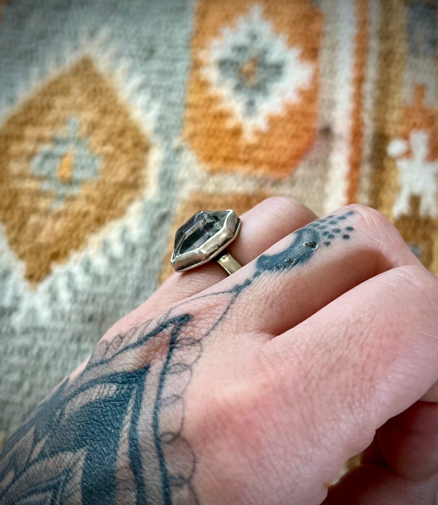 Tibetan Quartz Ring | Size 7
