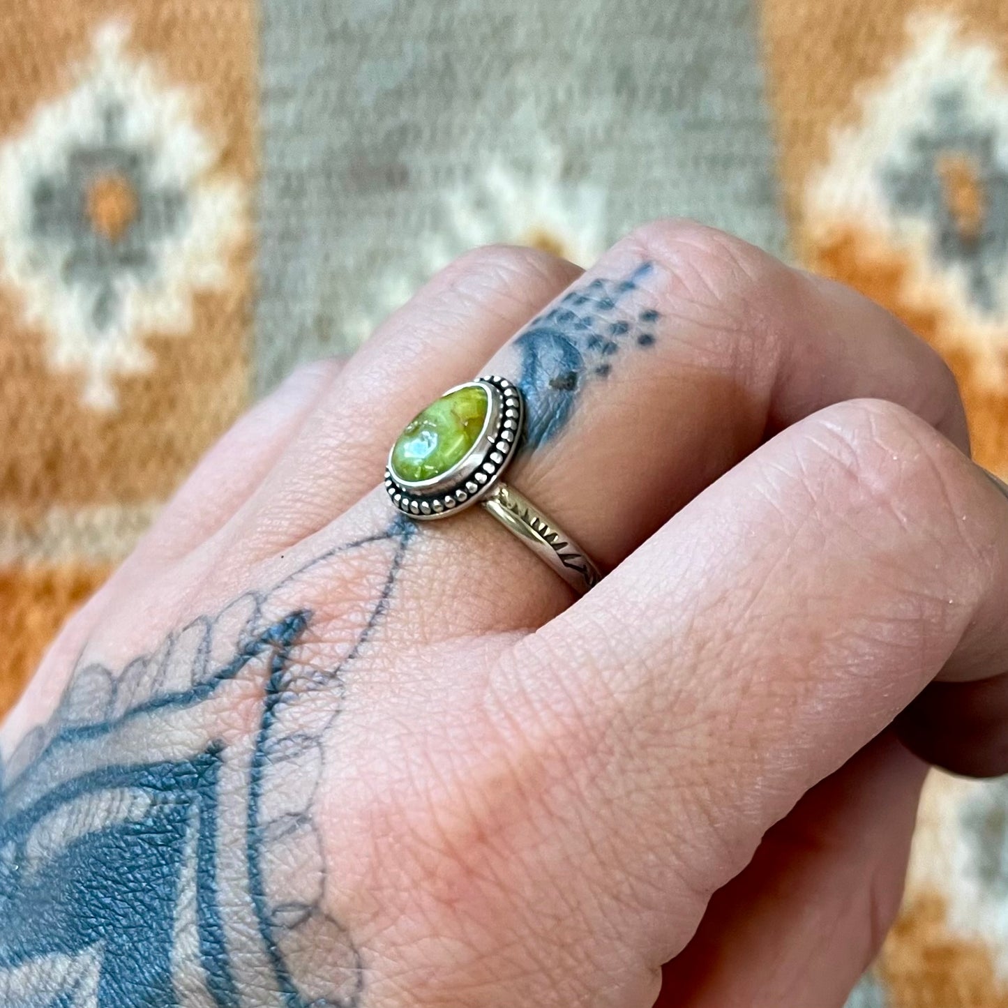 Palomino Turquoise Ring | Size 7.5