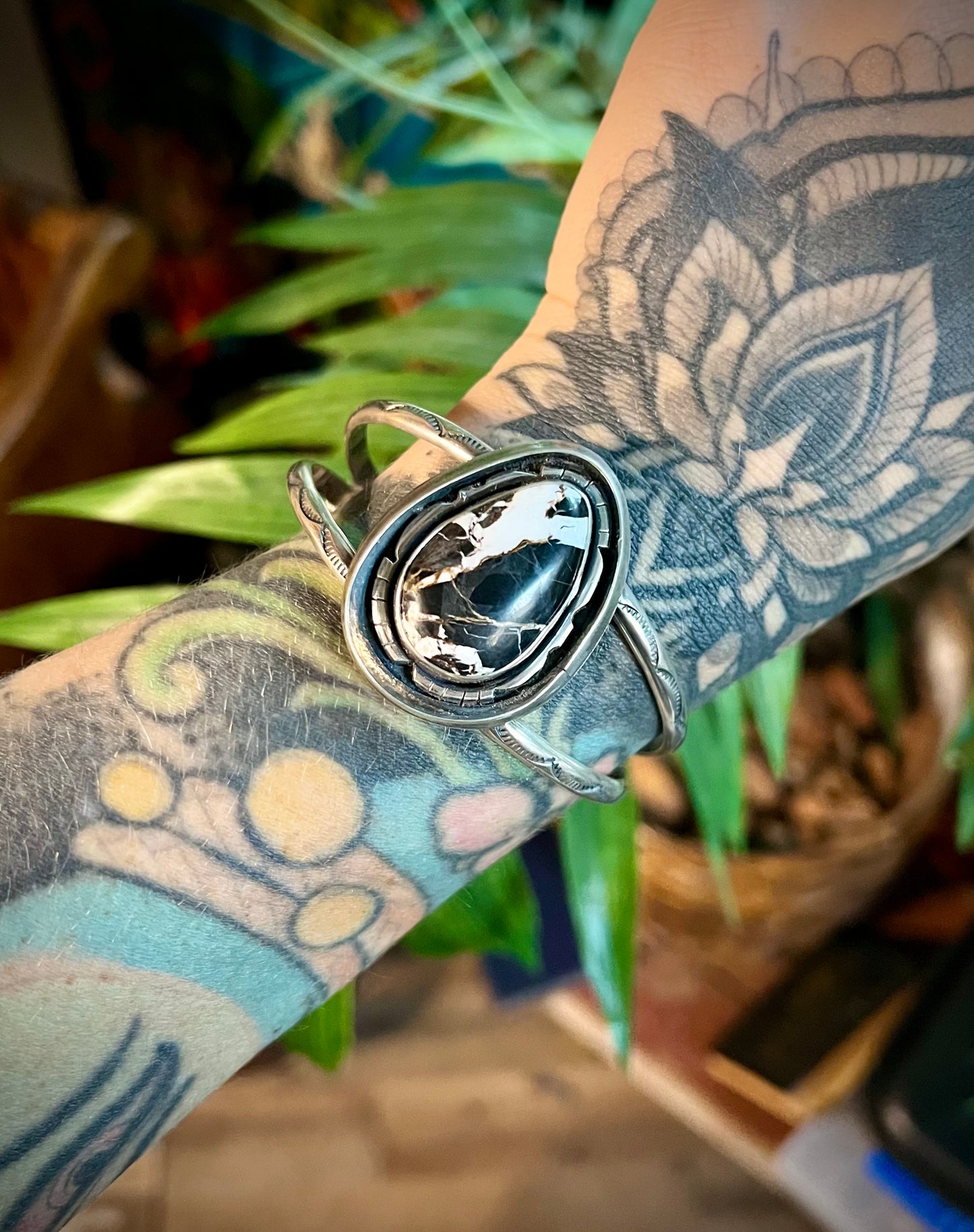 White Buffalo Cuff Bracelet (M/L)