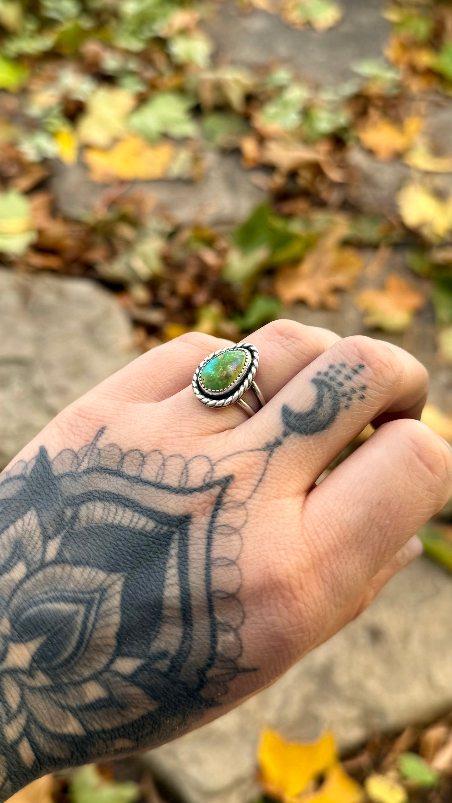 Sonoran Gold Turquoise Ring | Size 6.25