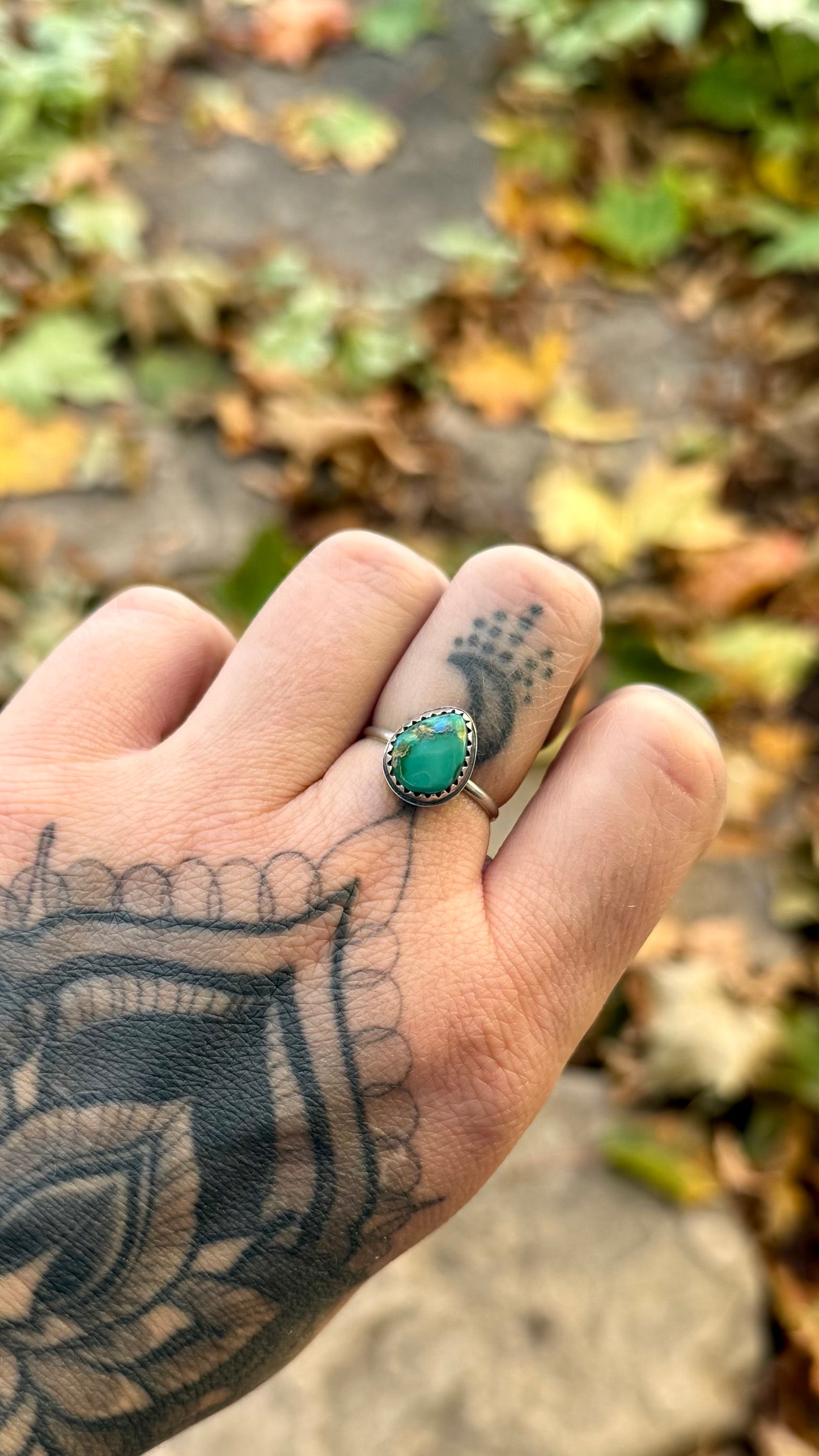 Sonoran Gold Turquoise Ring | Size 7