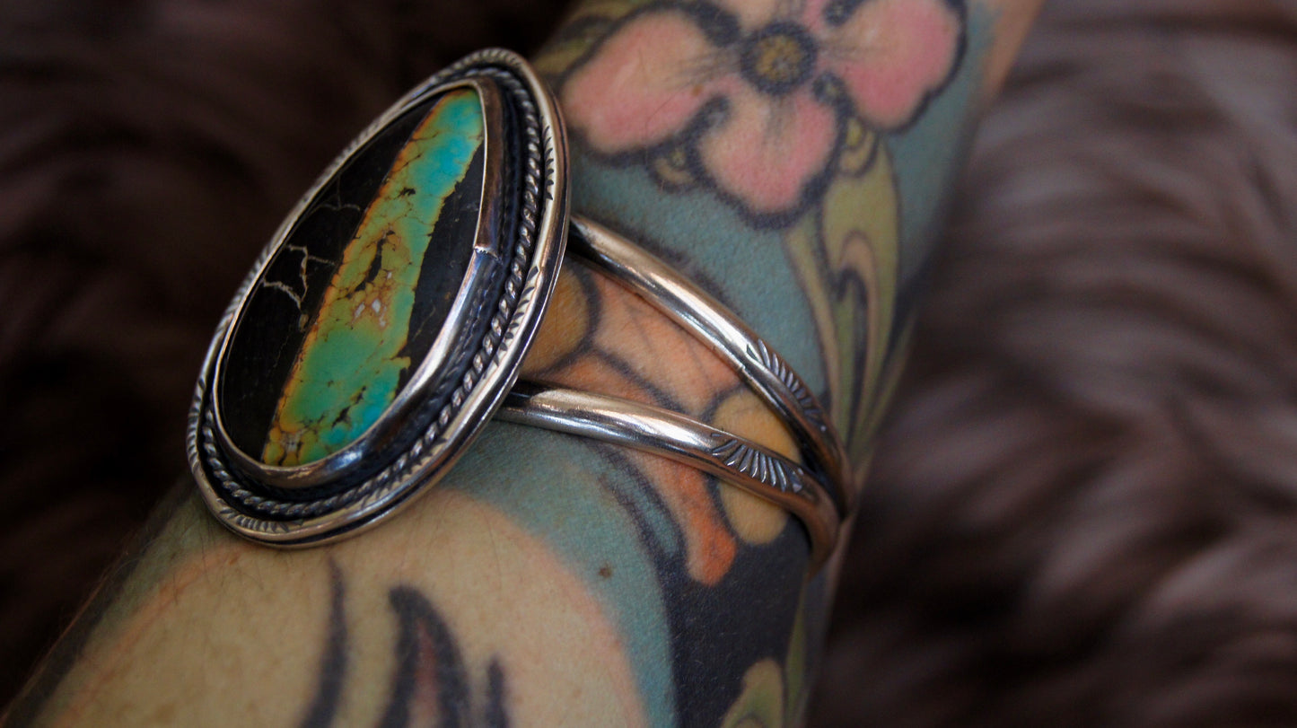 Black Jack Turquoise Cuff Bracelet