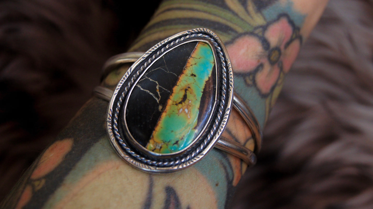 Black Jack Turquoise Cuff Bracelet