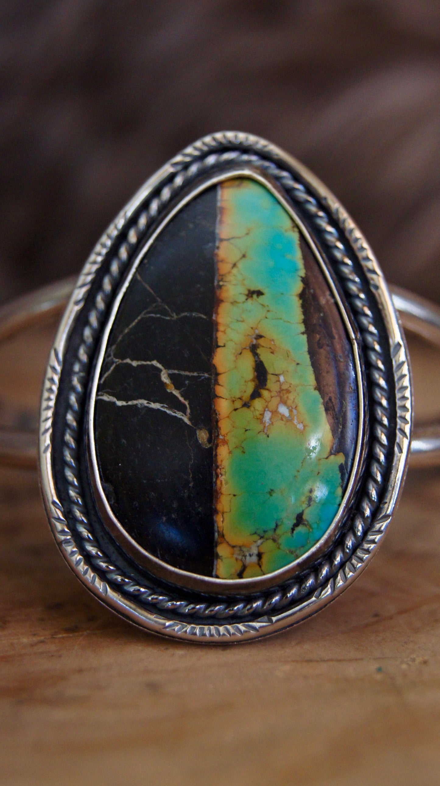 Black Jack Turquoise Cuff Bracelet