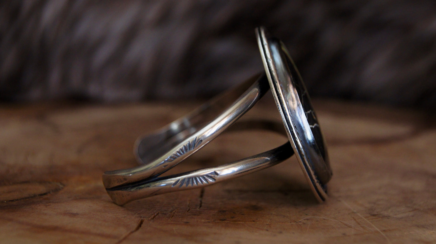 Black Jack Turquoise Cuff Bracelet