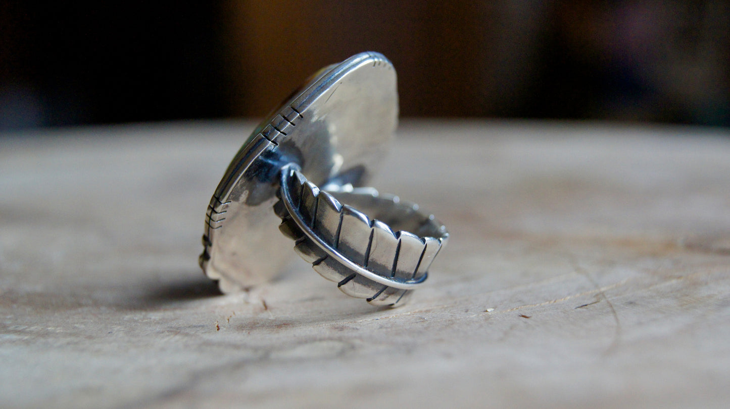 High Grade Royston Ribbon Feather Ring - Size 7
