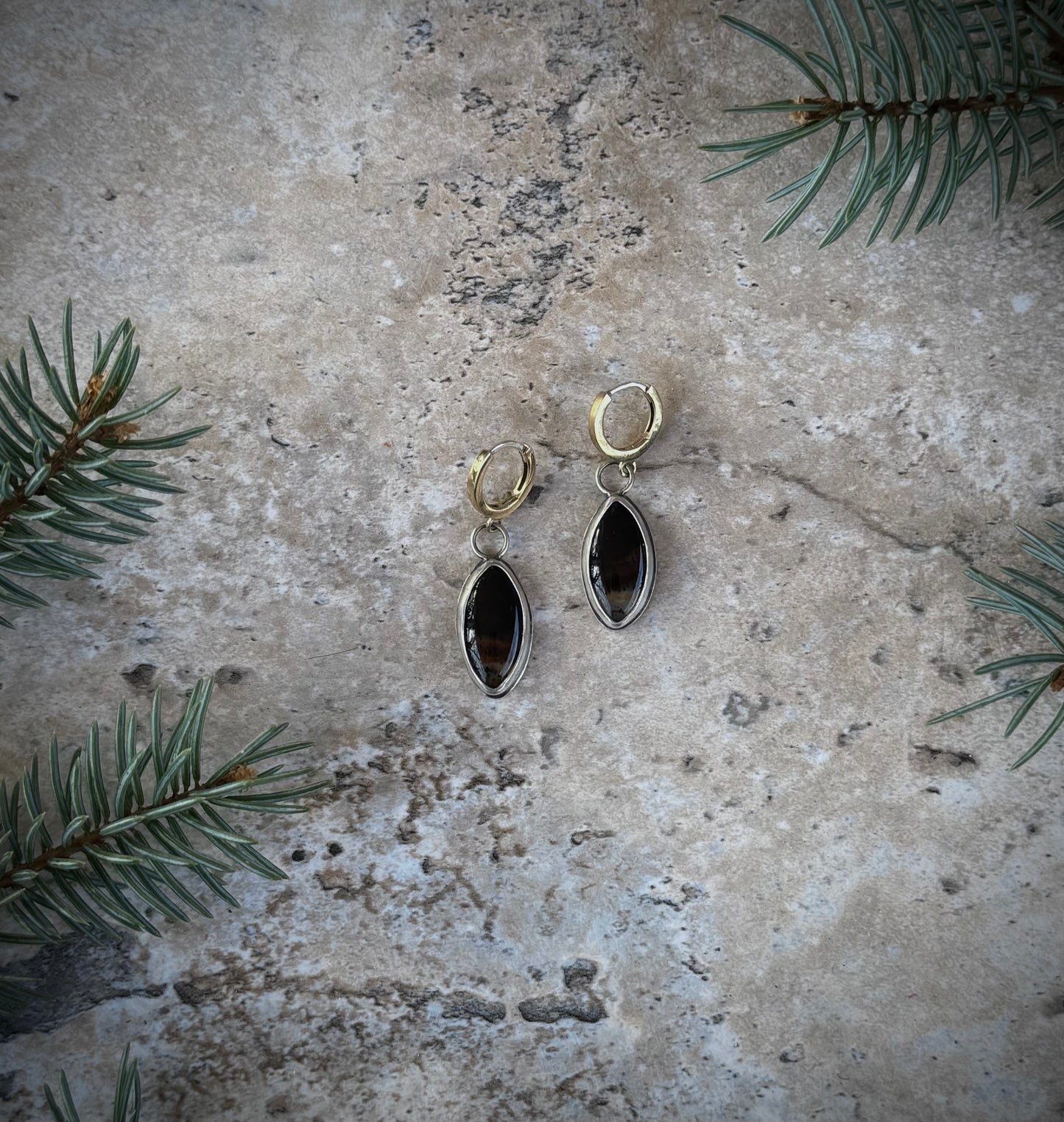 Celestial Earth Huggies — Montana Agate