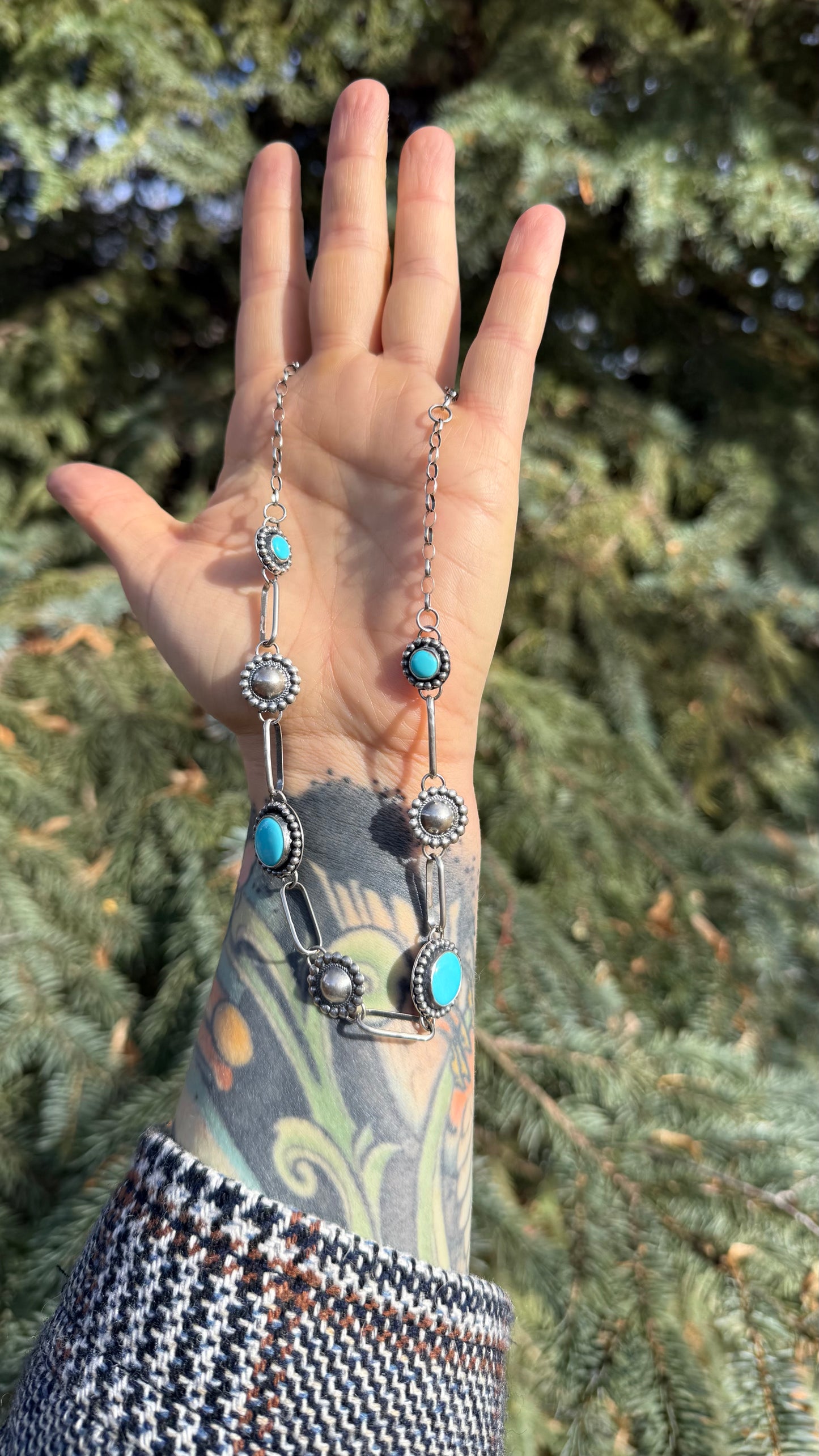 Sleeping Beauty Turquoise Heirloom 16"  Choker