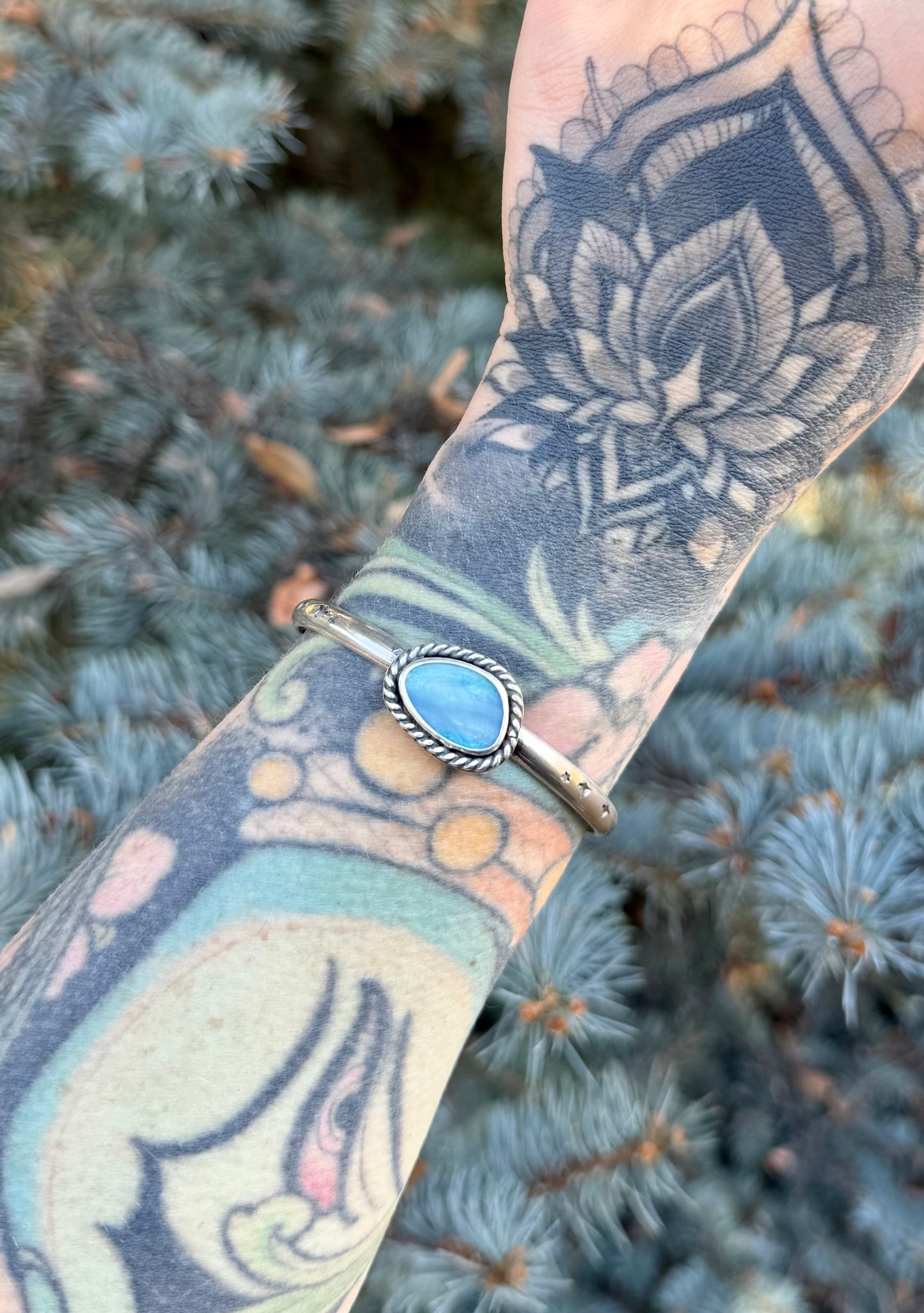 Chunky Coober Pedy Opal Cuff Bracelet | M/L