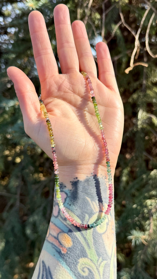 Rainbow Tourmaline Dream Necklace