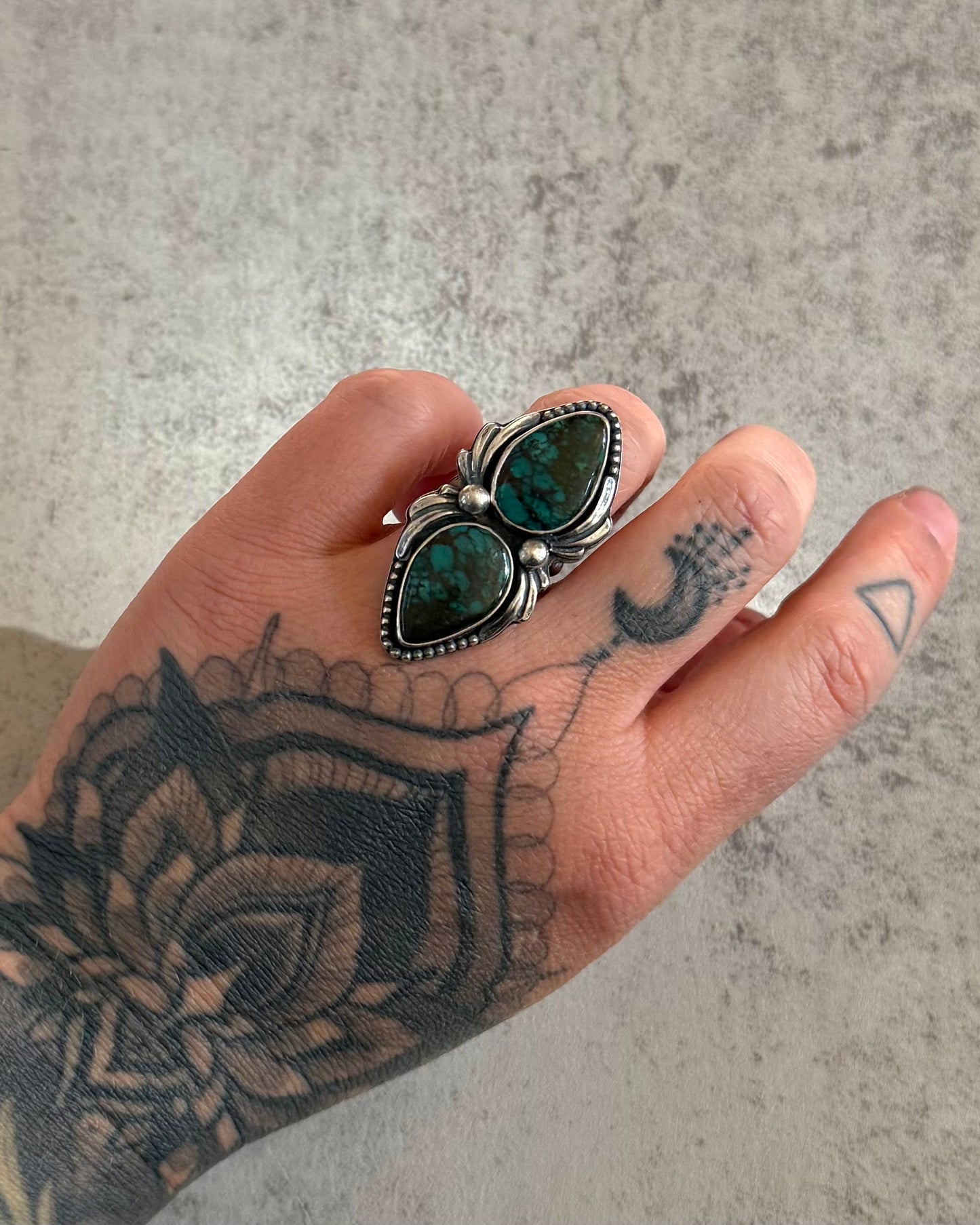 Moon River Turquoise Statement Ring | Size 6.5