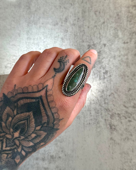 Pilot Mountain Turquoise Ring | Size 9