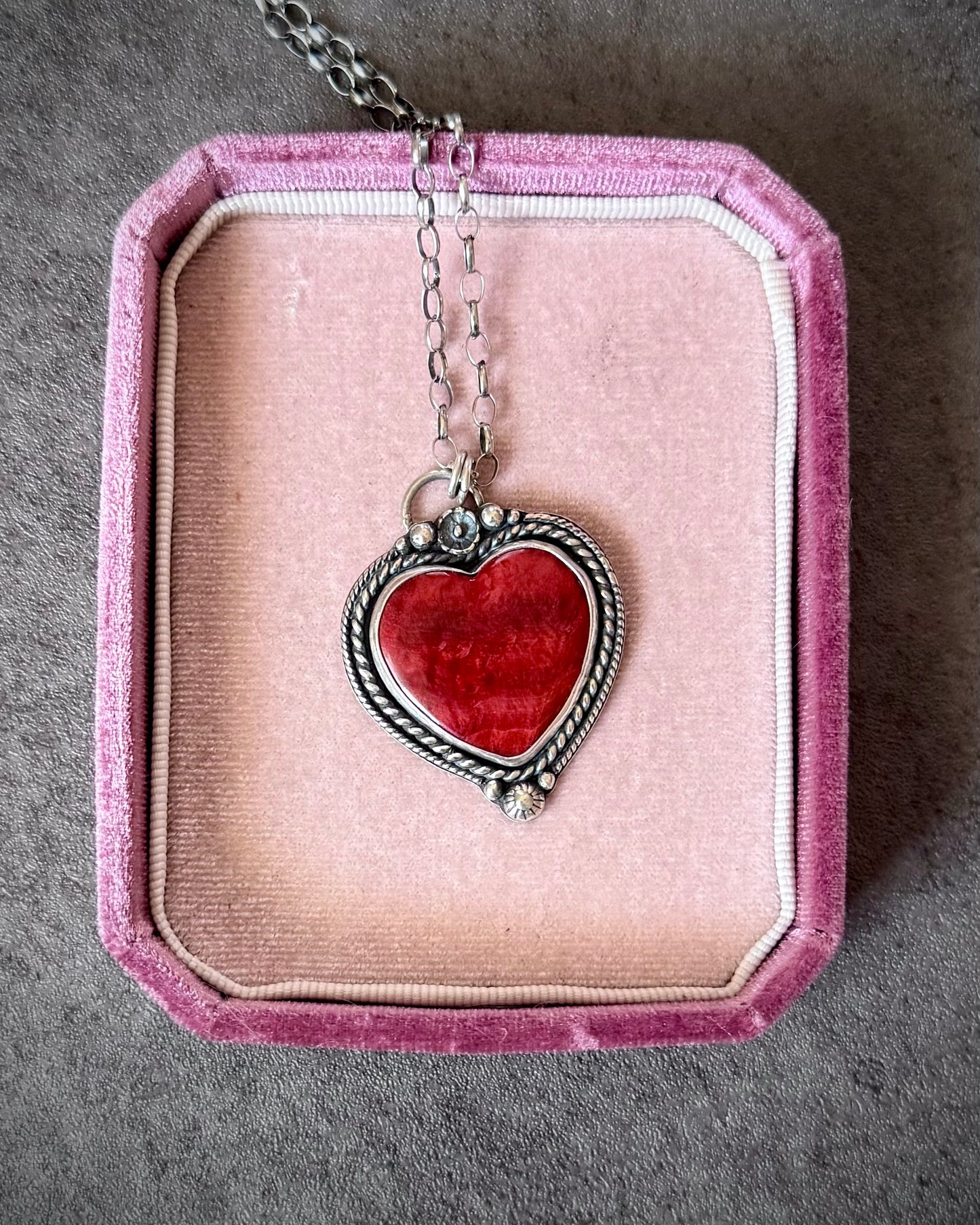 Spiny Oyster Sacred Heart Necklace