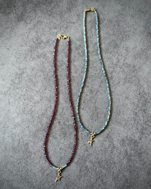 Starlight Glass Bead Necklace (14K Gold Filled)