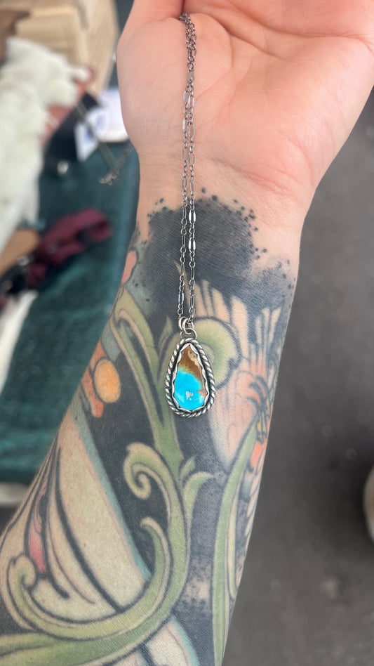 Turquoise Necklace on 18” chain