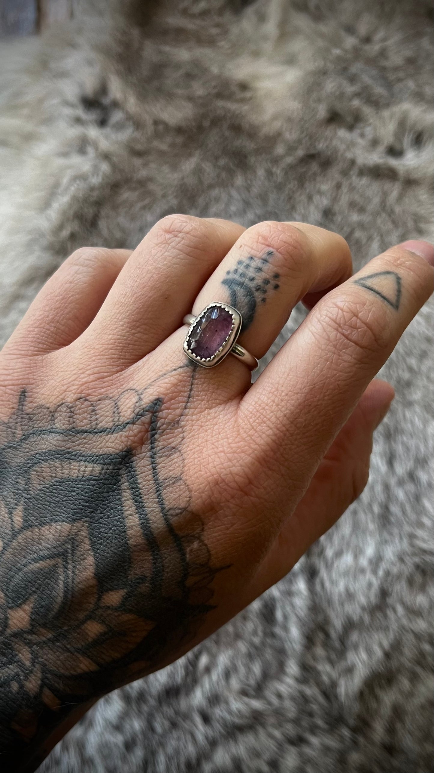 Pink Tourmaline Ring | Size 6.5