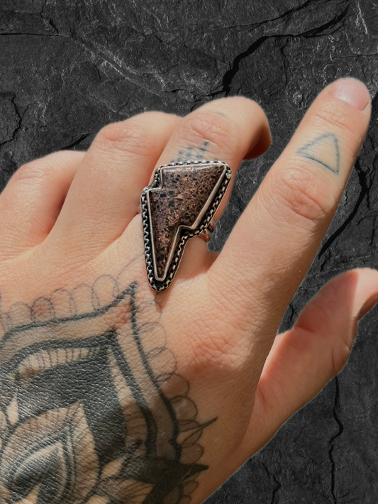 Copper Fire Brick ⚡️ Ring | Size 7