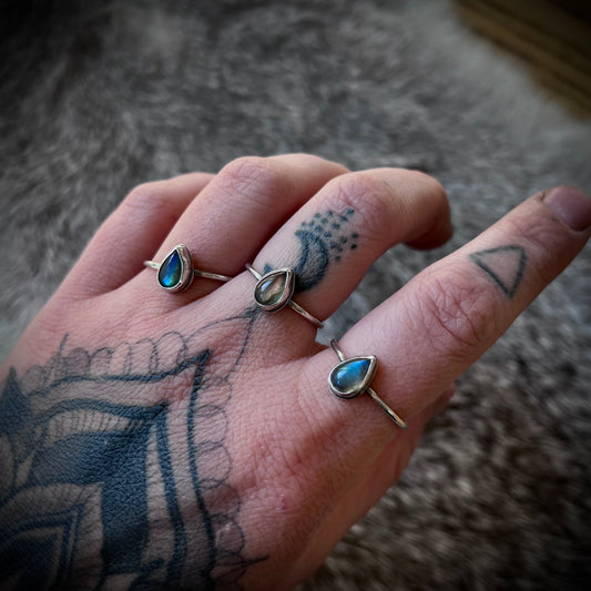 Labradorite Stacker Rings | MTO