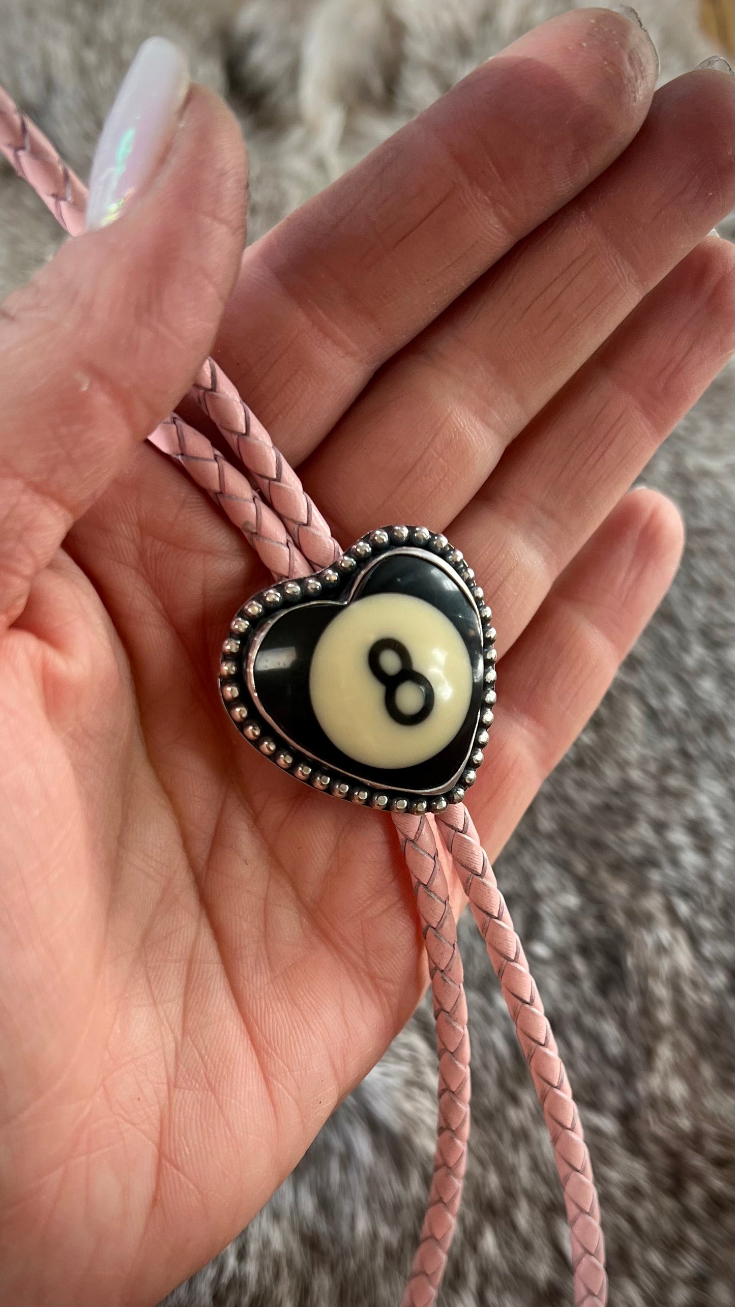 Eight Ball Bolo Tie