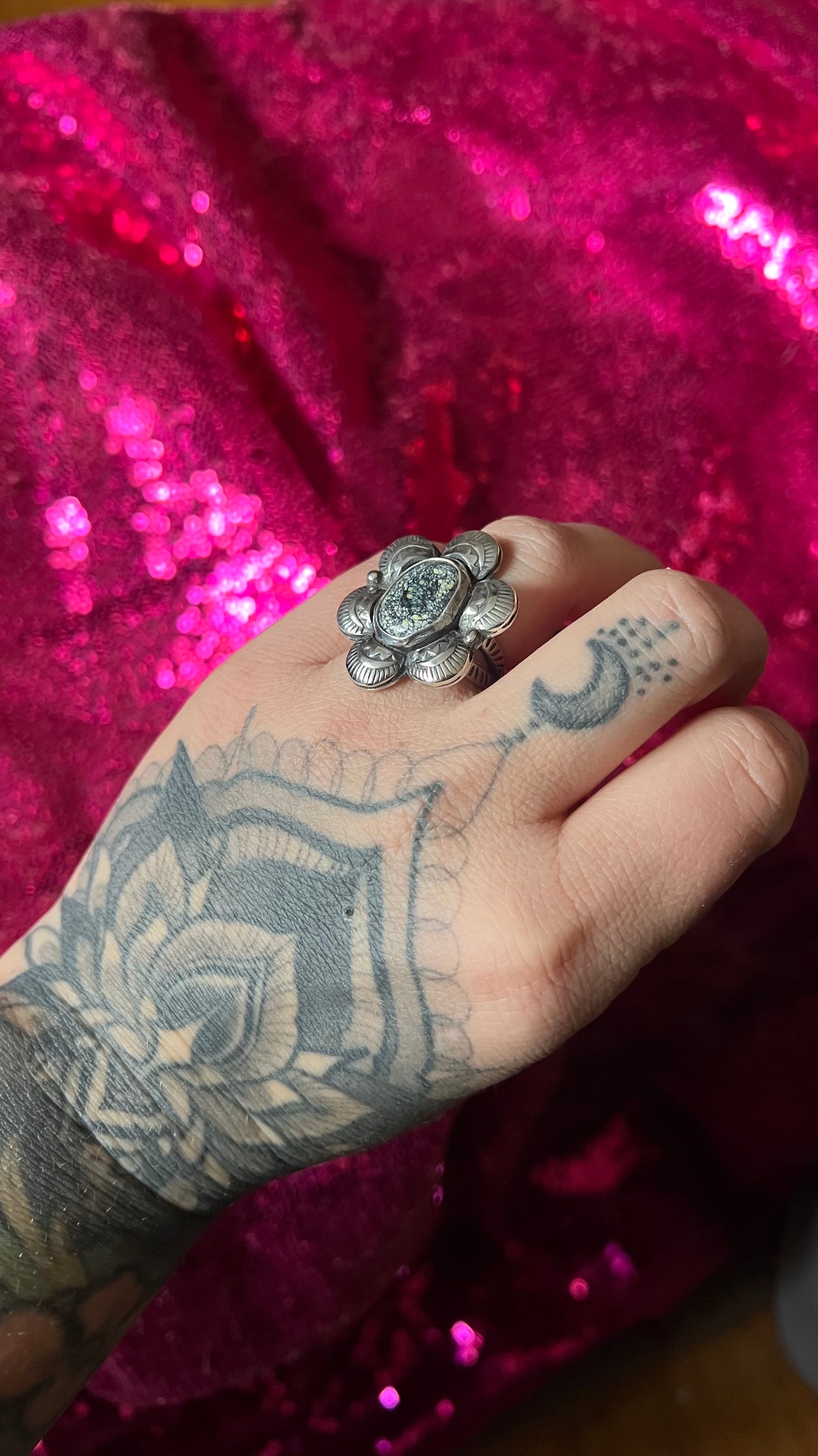 New Lander Variscite Bloom Ring | 7