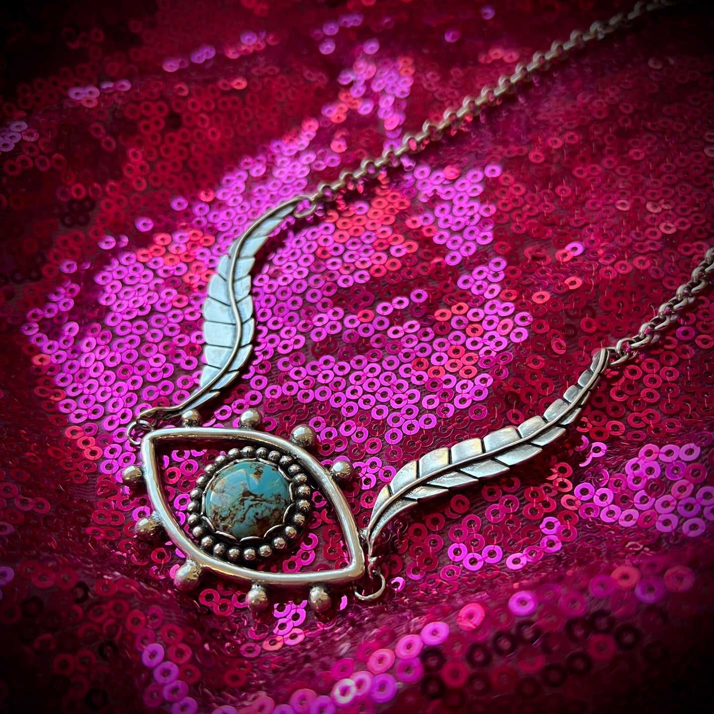 "All Seeing" Turquoise Necklace