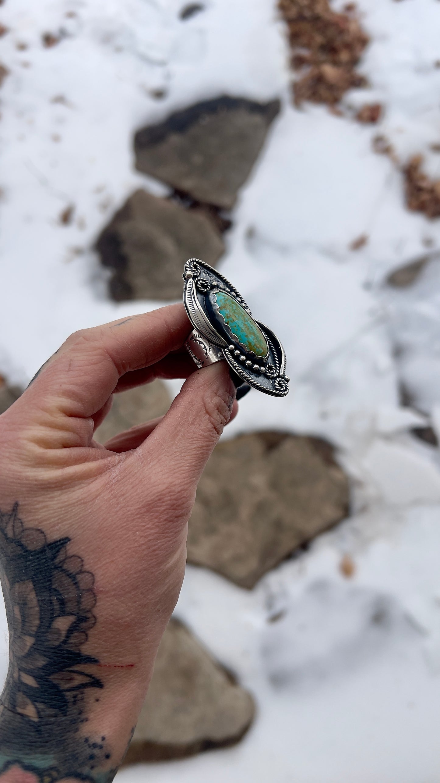 Kingman Turquoise Dream Ring - Size 7