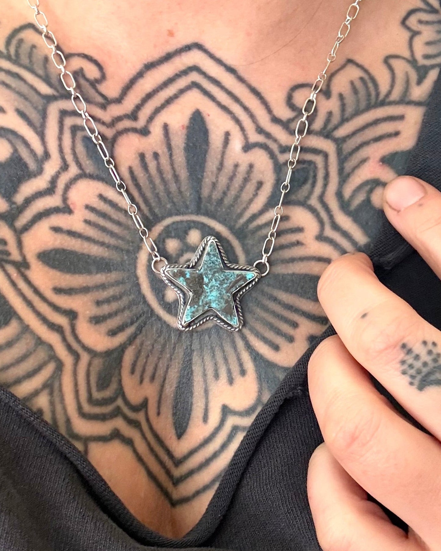 Turquoise Star Talisman Necklace