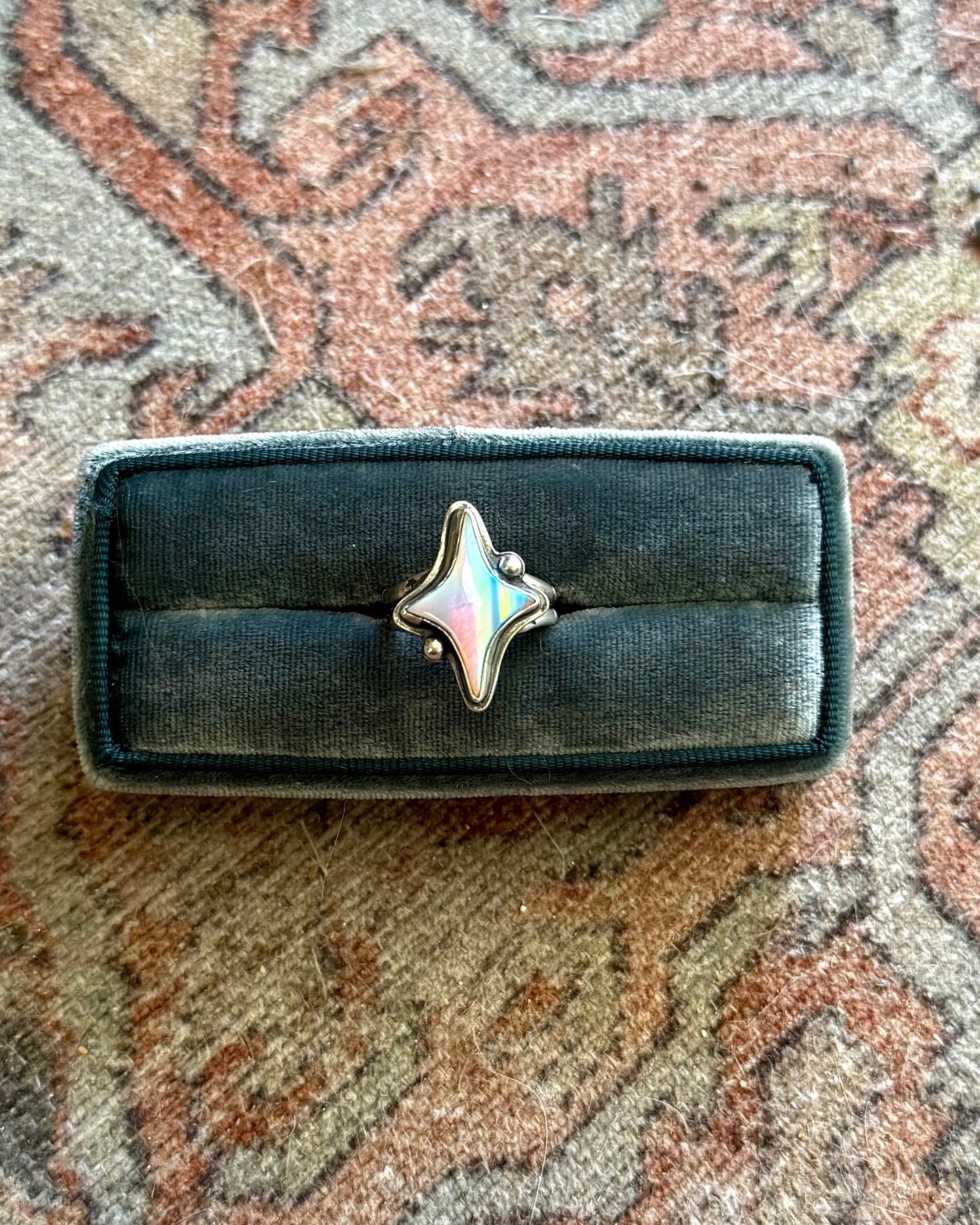 Aurora Opal Star Ring - Size 9