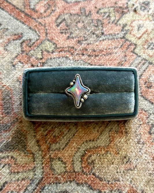 Aurora Opal Star Ring - Size 7