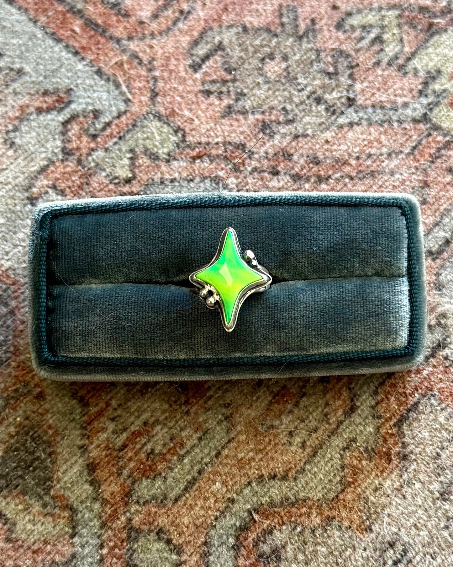 Aurora Opal Star Ring - Size 6
