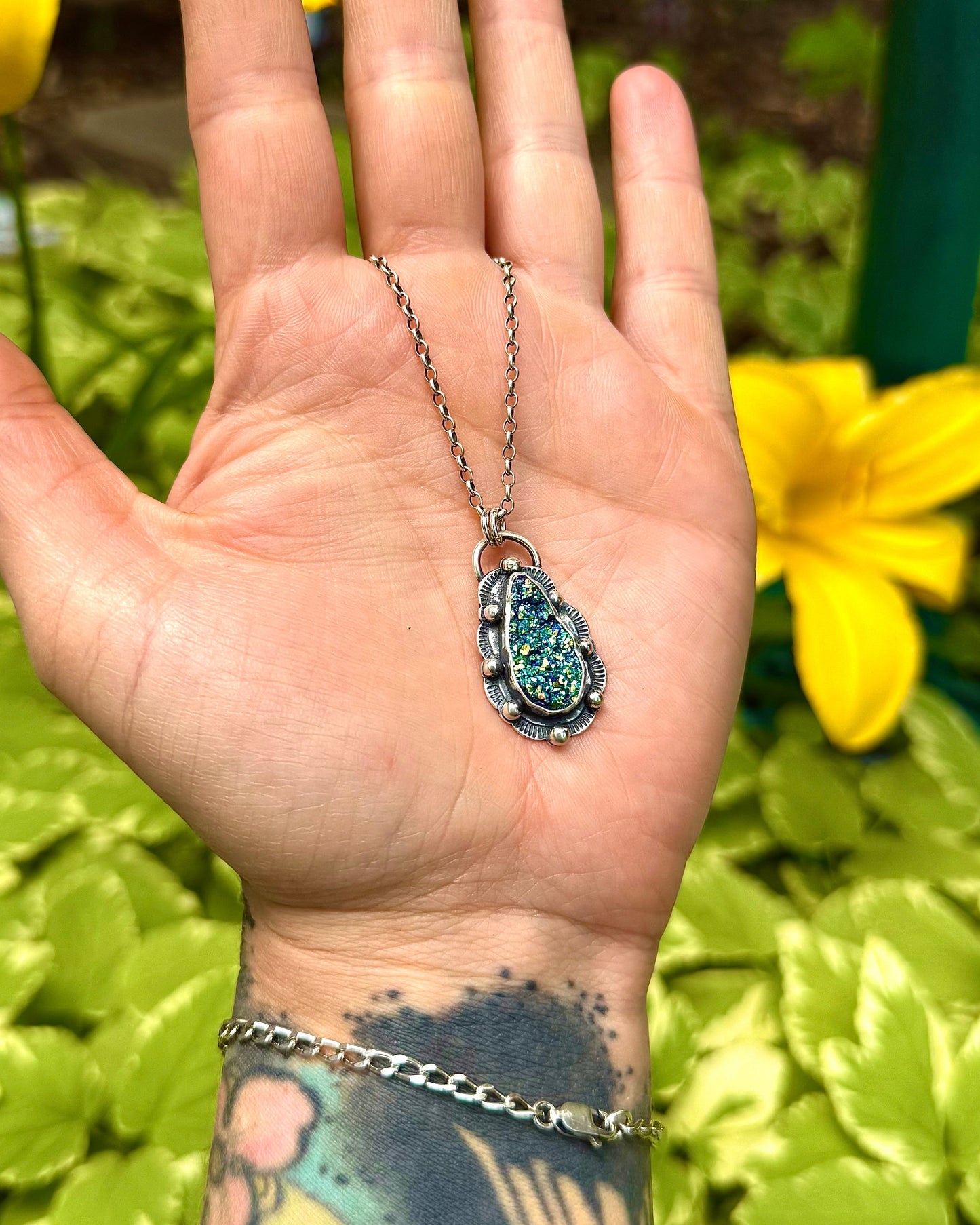 Angel Aura Druzy Necklace