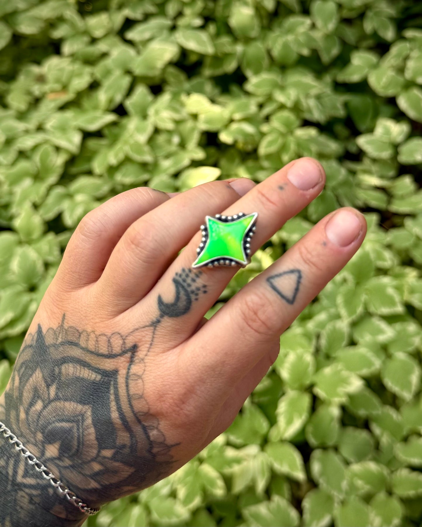 Aurora Opal Star Ring - Size 7