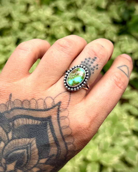 Sonoran Gold Turquoise Ring - Size 7.5
