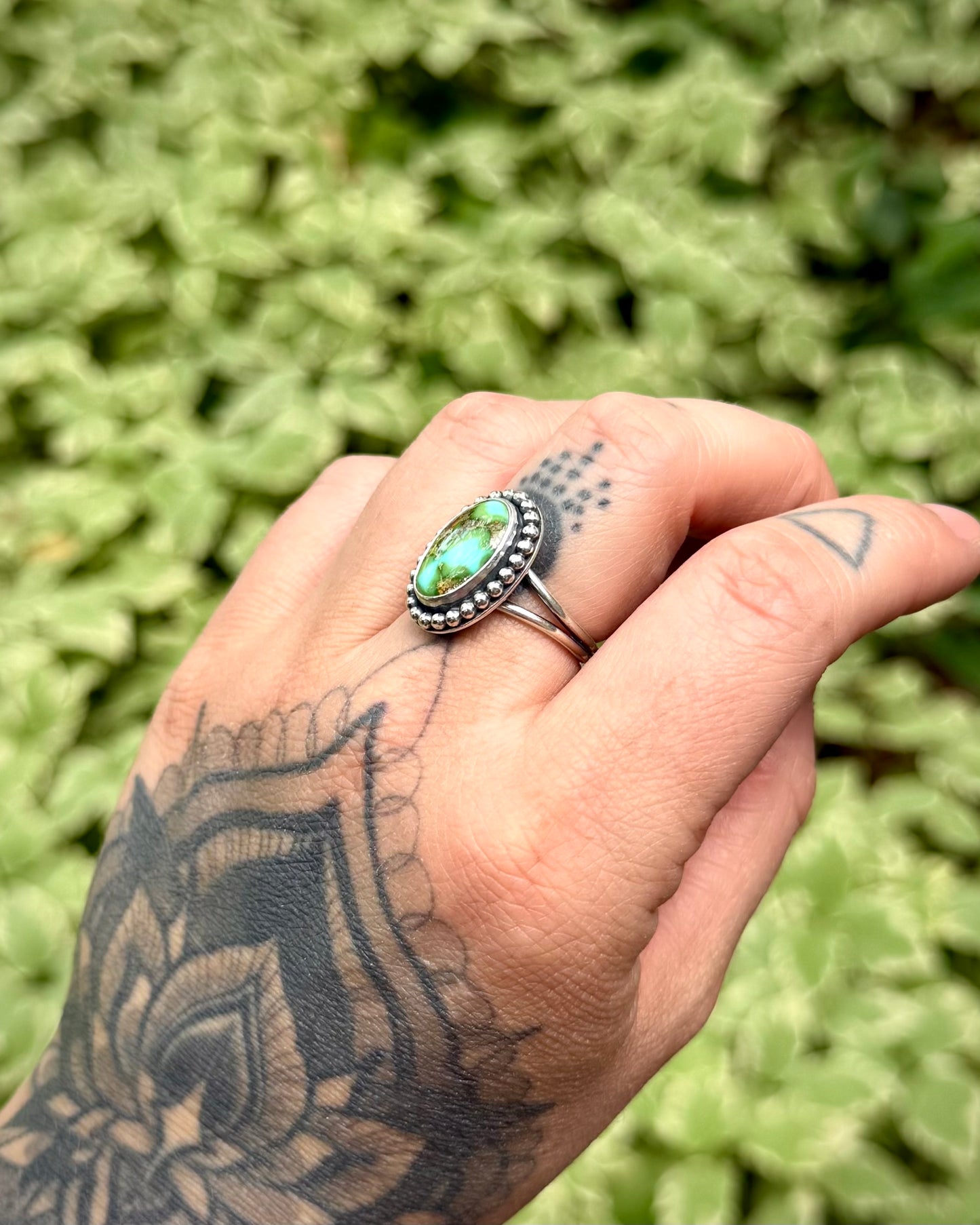 Sonoran Gold Turquoise Ring - Size 7.5