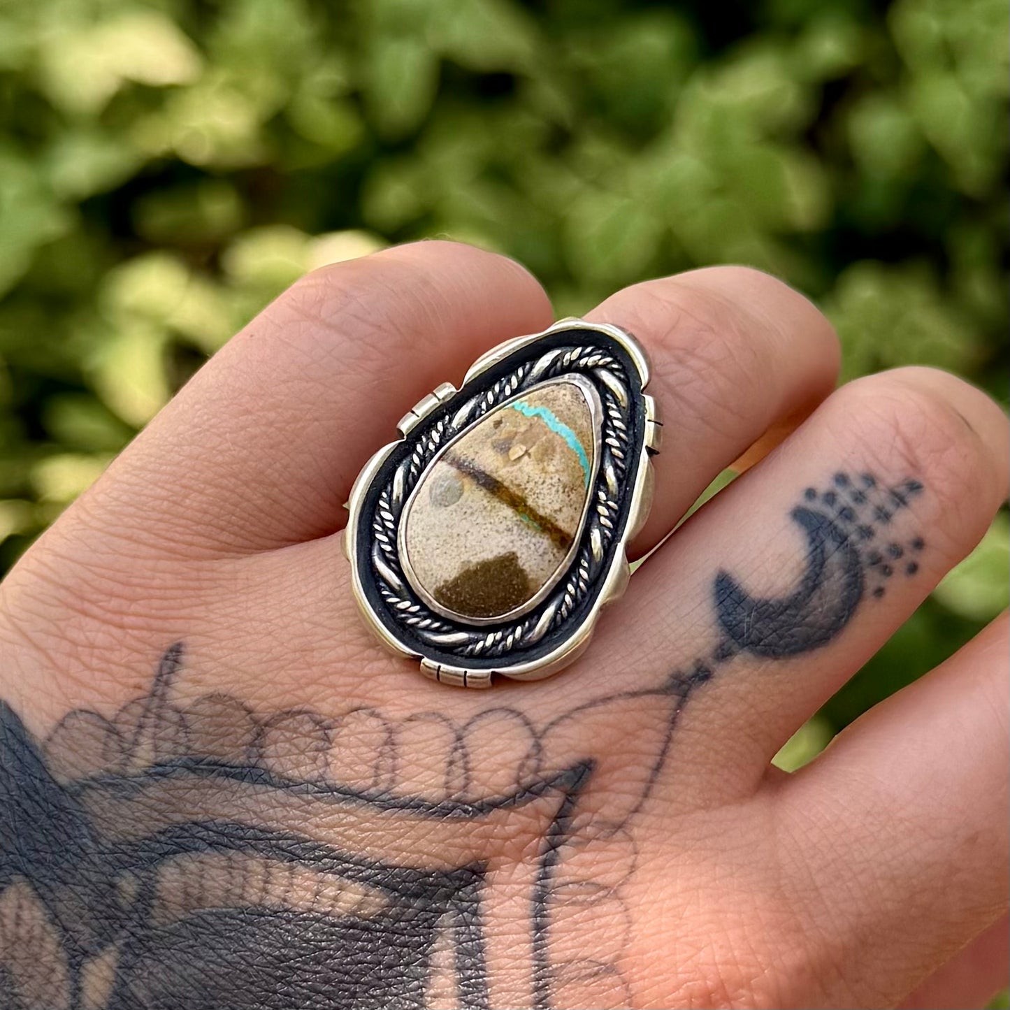 Royston Ribbon Turquoise Ring | Size 6.5
