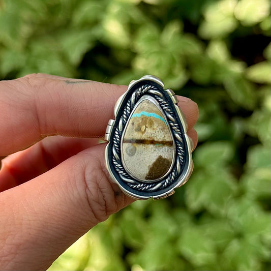 Royston Ribbon Turquoise Ring | Size 6.5
