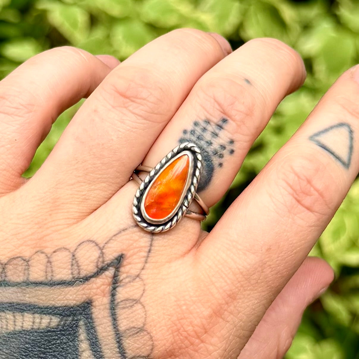 Aurora Teardrop Ring | Size 7